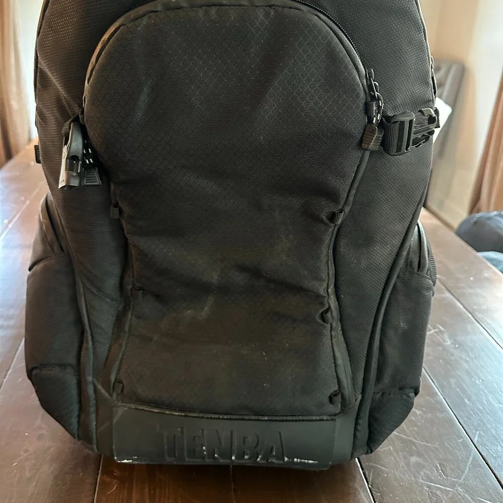 Tenba Shootout Black Rolling Camera Large Backpack Wheels - Missing cord